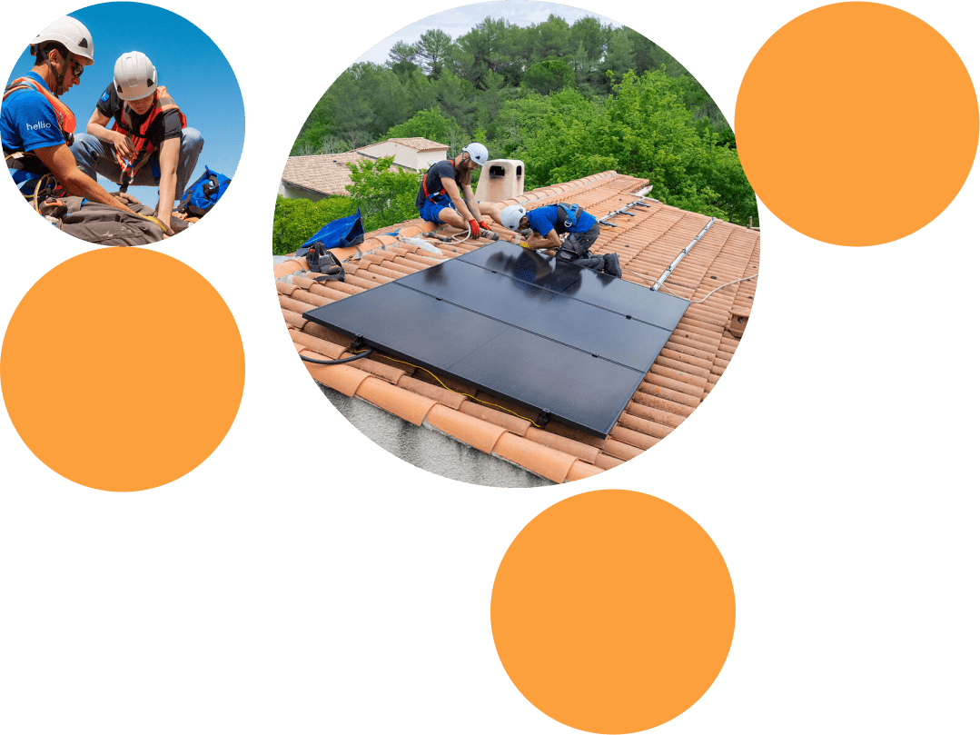 Panneaux solaires avec batterie physique 